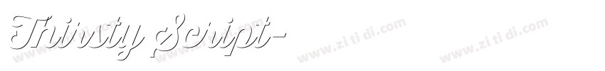 Thirsty Script字体转换